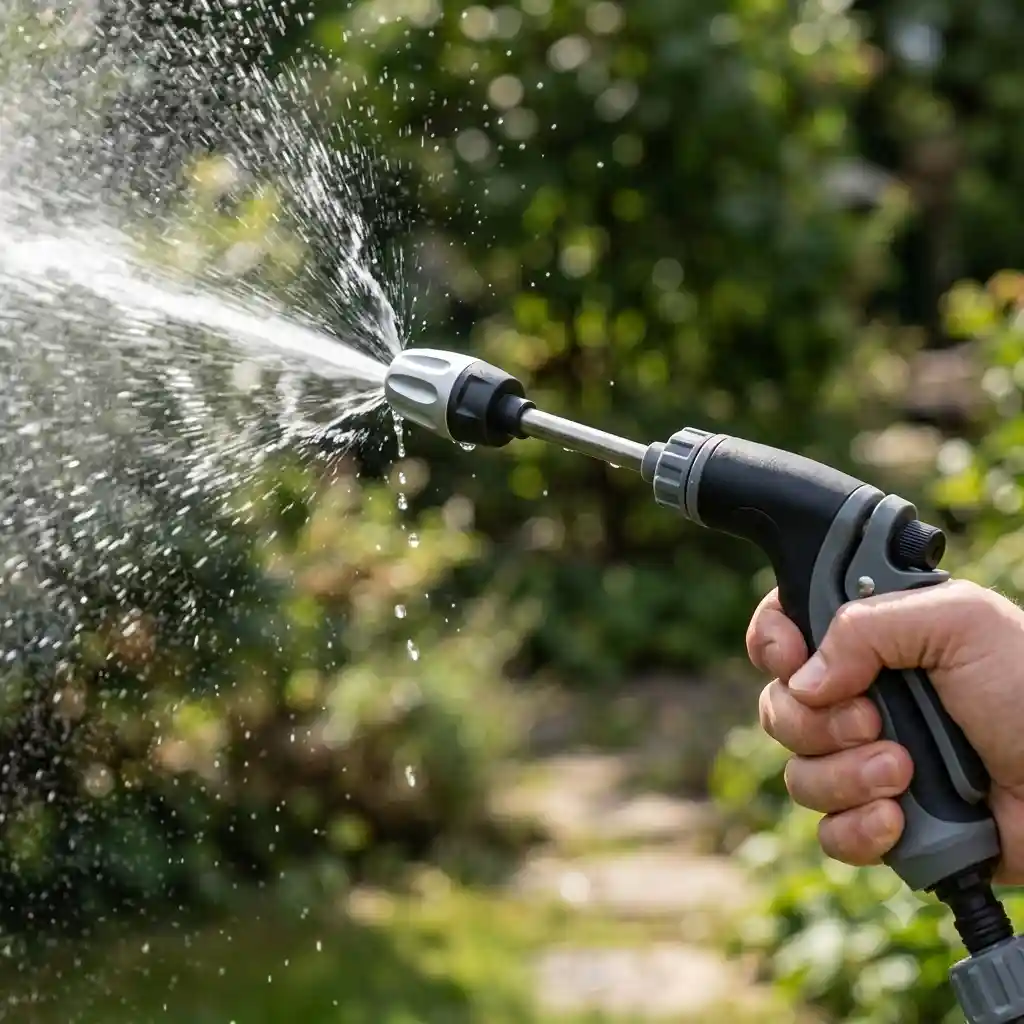 Jetterix high-pressure nozzle with powerful water jet — boosted pressure straight from the nozzle