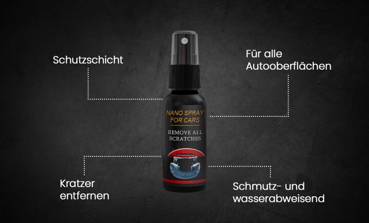 NuraFix application step by step — apply the spray and spread with a sponge